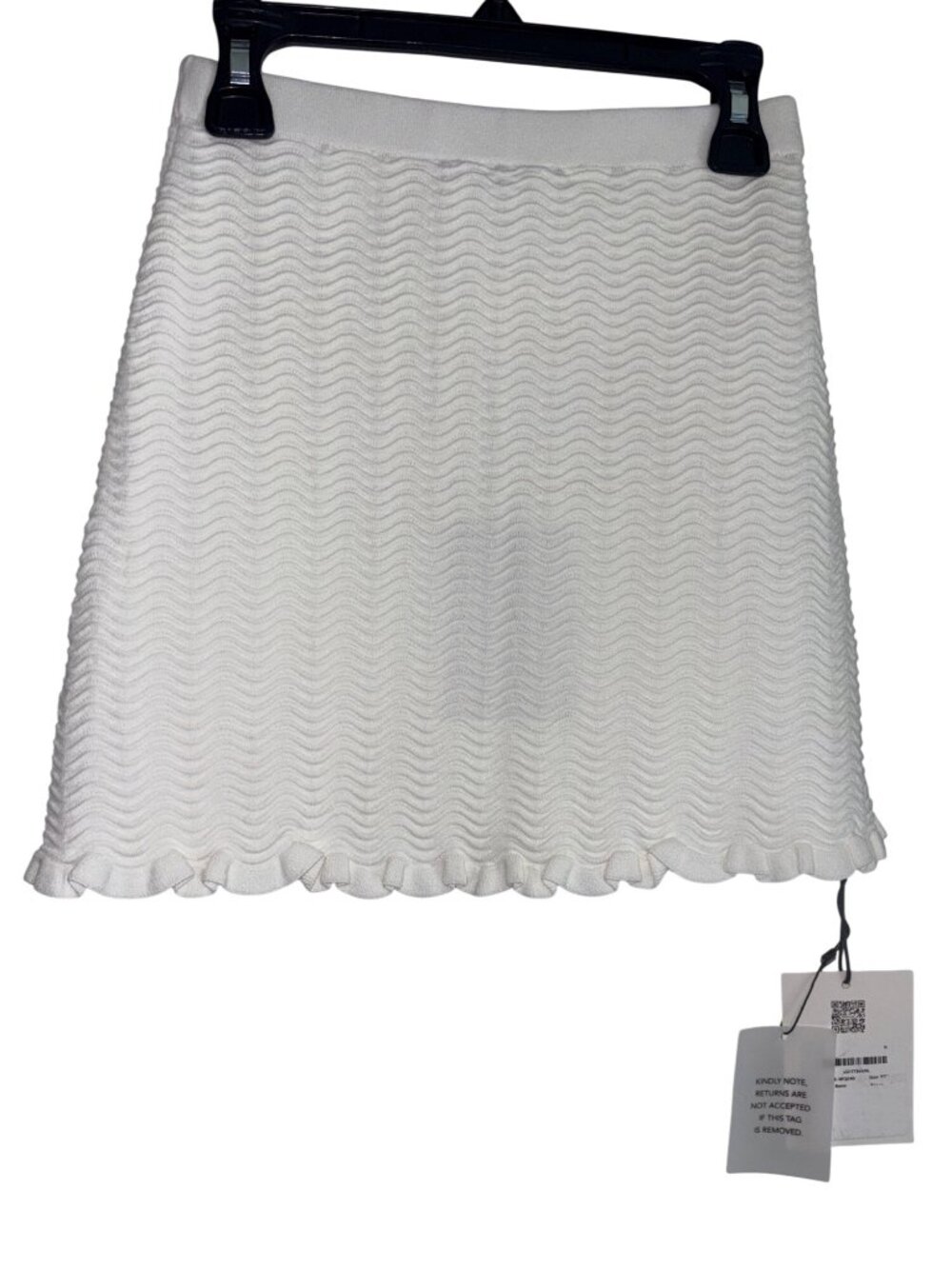 L'Academie by Marianna Salisa Scallop Skirt in Bone XX-Small New Womens Knit - Picture 8 of 11